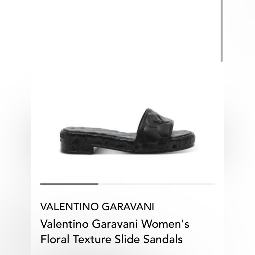 Valentino Garavani Women’s Floral Texture Slide Sandals. NWB. Size:10US/40 EU.